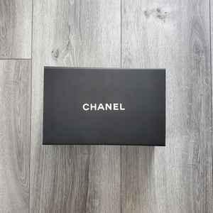 CHANEL Empty Gift Storage Authentic Black & White Box Small